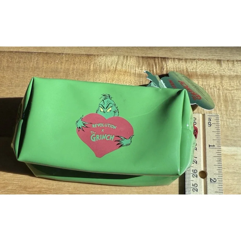 The Grinch x Makeup‎ Revolution Cosmetics Mini Cosmetic Bag New NOS Seuss